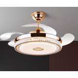 New home invisible fan lamp living room dining room variable frequency ceiling fan lamp bedroom one with electric fan chandelier