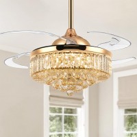 48 Inch Crystal Ceiling Fan 