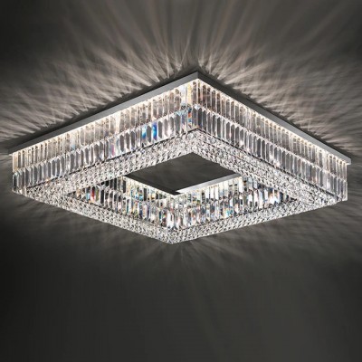 Square crystal lamp