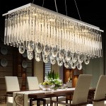 Living room rectangular chandelier