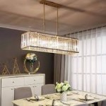 Living room rectangular chandelier