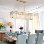 Living room rectangular chandelier