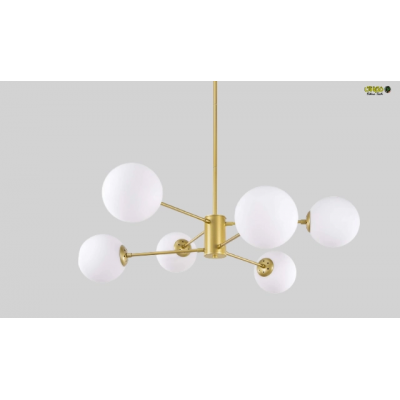 Chandelier six lamp body