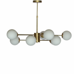 White multi-sphere chandelier