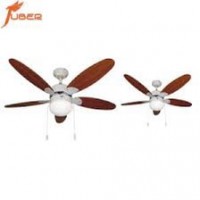 Chandelier with petal ceiling fan