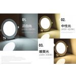 White round ceiling light
