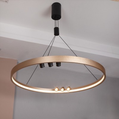 Gold ring chandelier